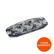 LED Low Profile Hazard Warning Strobe Light / Red, Amber, Blue &amp; White