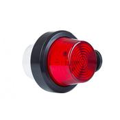 Old School Danish Short LED Outline Marker Light / Red &amp; Clear Lens