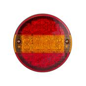 LED Round Slimline Trailer Burger Light for Trucks &amp; Trailers / 12 - 24v