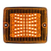 Strands IZE LED Rectangular Amber Indicator Light with Amber Lens