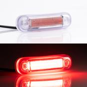 Neon Effect LED Marker Light with Transparent Gasket / Red