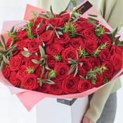 Unforgettable 50 Red Rose Bouquet image