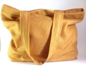 Tangerine Donegal tweed Tote