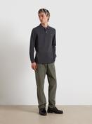 FARAH CUNNINGHAM LS POLO - WASHED BLACK image