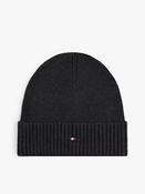 TH FLAG PIMA COTTON BEANIE - CHARCOAL GREY