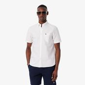 LACOSTE REG SS OXFORD - WHITE