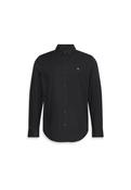 CKJ LS SOLID OXFORD CLASSIC SHIRT - BLACK