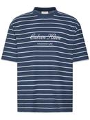CKJ SS STRIPE CASUAL PIQUE TEE - DENIM image