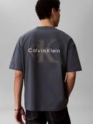 CKJ A- SS OVSZD EMB MNLGO TEE - DARK SLATE image