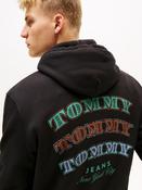 TOMMY JEANS REG DOLLAR STACK HOODIE - BLACK