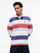 TOMMY JEANS RLX STRIPE RUGBY EXT - ECRU MULTI