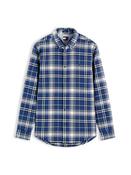 TOMMY JEANS REG FLANNEL CHECK SHIRT - NAVY CHECK