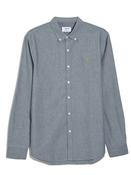 FARAH BREWER LS - WHITE/TRUE NAVY image