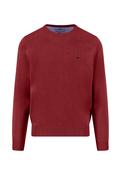 FYNCH HATTON O-NECK - 367 GARNET RED