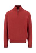 FYNCH HATTON TROYER 1/4 ZIP - 346 BRICK