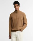 BARBOUR COTTON 1/2 ZIP KNIT - SANDSTONE image