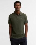 BARBOUR TARTAN PIQUE POLO - FOREST GREEN image