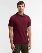 BARBOUR TARTAN PIQUE POLO - RUBY image
