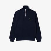 LACOSTE HIGH NECK ZIPPED SWEAT - NAVY