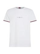 TH TOMMY LOGO TIPPED TEE - WHITE