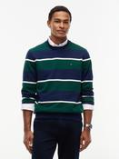 TOMMY HILFIGER ESSENTIAL TERRY CREWNECK - NAVY MULTI image
