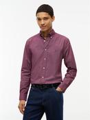 TOMMY HILFIGER FLEX POPLIN GEO PRINT RF SHIRT - BURGUNDY image