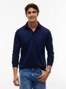 TOMMY HILFIGER LS PIQUE COLLAR INT REG POLO - CARBON NAVY image