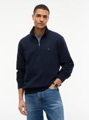 TOMMY HILFIGER ESSENTIAL FLEECE 1/4 ZIP - NAVY BLUE image