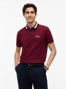 TOMMY HILFIGER LEFT CHEST GRAPHIC REG POLO - BURGUNDY image