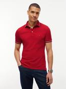 TOMMY HILFIGER TIPPED SLIM FIT SEASONAL POLO - MEDIUM RED image