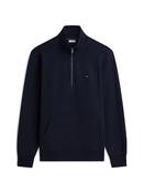 TOMMY HILFIGER ESS TERRY NEW 1/4 ZIP - NAVY