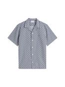 TOMMY HILFIGER LINEN BLEND AOP SS RF SHIRT - CARBON image
