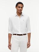 TOMMY HILFIGER FLEX POPLIN MINI PRINT SHIRT - WHITE image