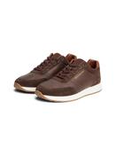 TOMMY HILFIGER DRESSY RUNNER SUEDE MIX - COCOA