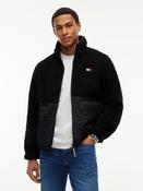 TOMMY JEANS ESSENTIAL MIX TEDDY JACKET - BLACK image