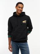 TOMMY JEANS REG NYC SIGNATURE HOODIE - BLACK