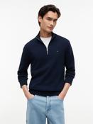 TOMMY JEANS SLM ESS LIGHT ¼ ZIP - DARK BLUE