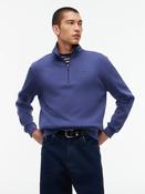 TOMMY JEANS REG FLEECE 1/4 ZIP MOCK - BASIC NAVY