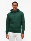 TOMMY JEANS REG LINEAR LOGO HOODIE - GREEN