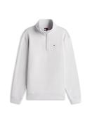 TOMMY JEANS REG FLEECE 1/4 ZIP - HELIUM