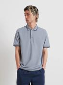 FARAH BOWES TIPPING POLO - ICE BLUE image