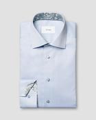 ETON FLORAL EFFECT SIGNATURE TWILL 21 BLUE image