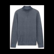 BUGATTI 25529F 1/4 ZIP 340-BLUE