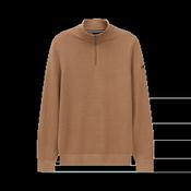 BUGATTI 7500-95512 1/4 ZIP - 60 TAUPE