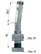 Alcoa Truck valve single bend short