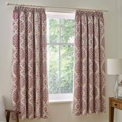 Ashmead Pair of Pencil Pleat Curtains in Berry image