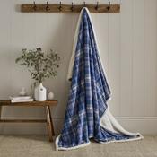 Bennet Check Throw in Navy 150 x 200cm image