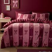 Bows Duvet Cover Set in Berry image