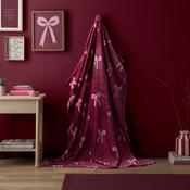 Bows Throw in Berry 120 x 150cm image