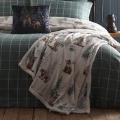 Bear Walks Bedspread in Natural 150 x 200cm